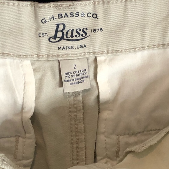 NWOT G.H. Bass & Co. Khaki Mini Skirt Size 2 - Picture 5 of 7